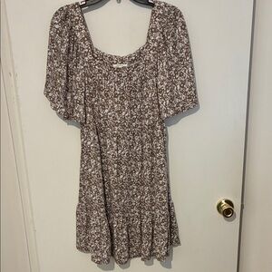 Maurices Brown Floral Midi Dress